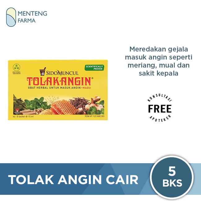 Tolak Angin Cair - Dus isi 5 Sachet