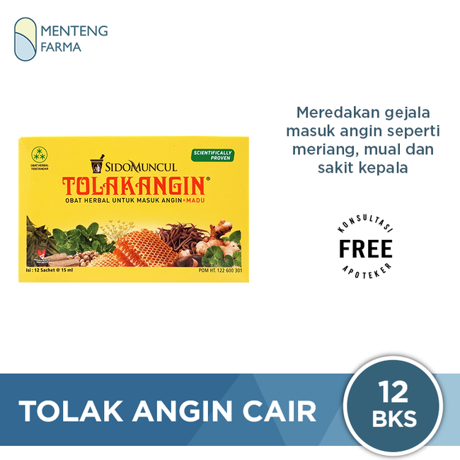 Tolak Angin Cair - Dus isi 12 sachet