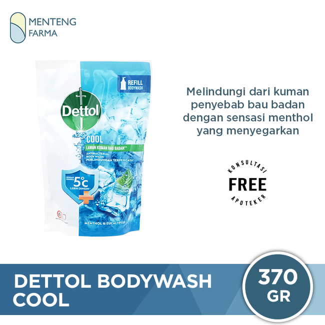 Sabun Mandi Cair Dettol ProFresh - Cool (370 Gram)