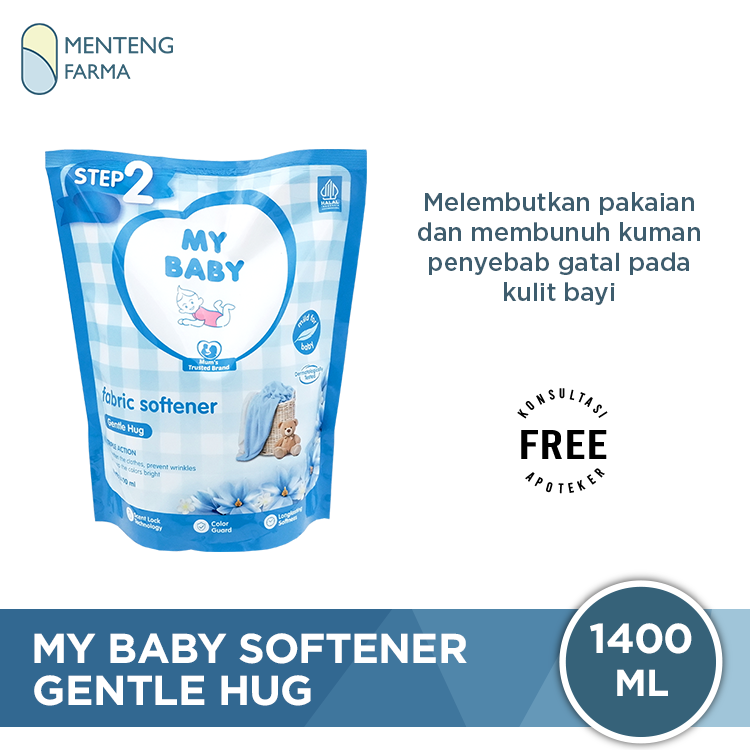 My Baby Fabric Softener Gentle Hug Refill 1400 mL - Pelembut Pakaian Bayi