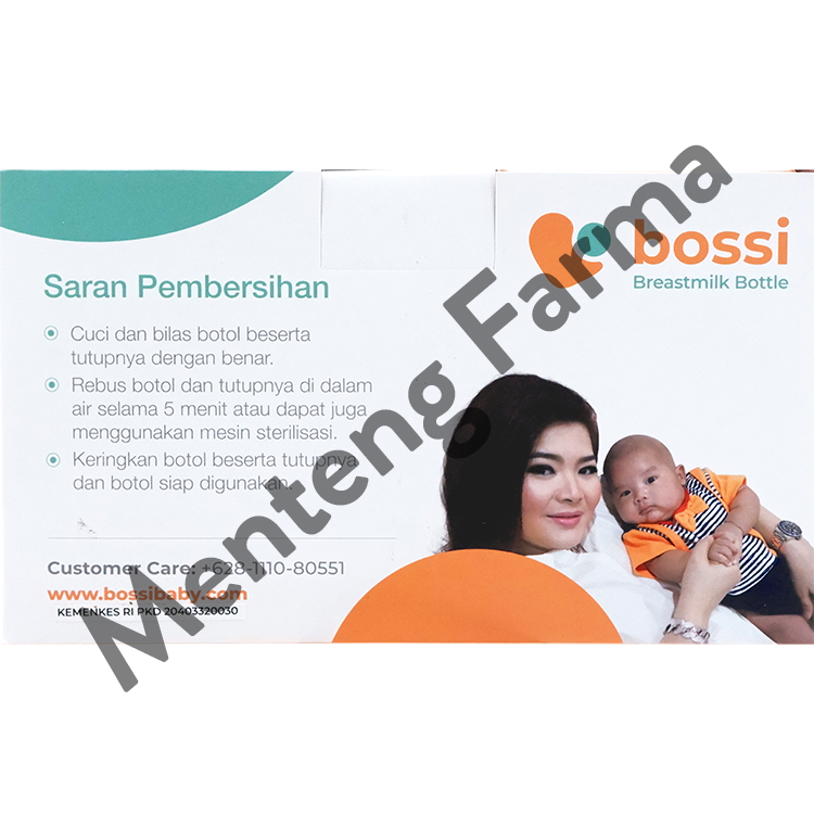 Bossi Botol Kaca ASI 100 mL isi 8 Botol - Botol Penyimpanan ASI