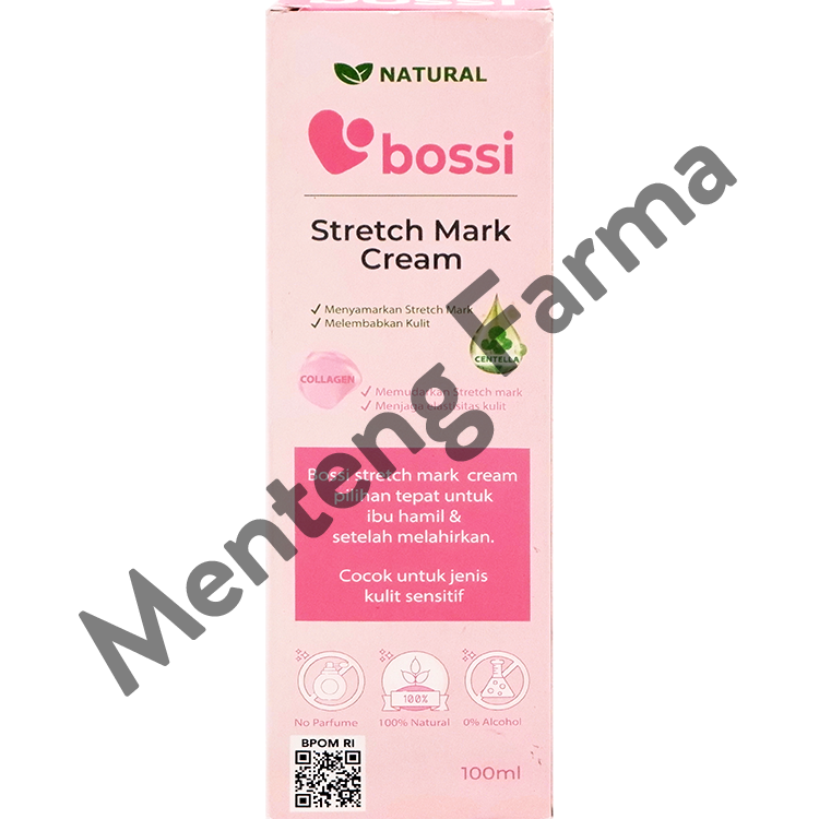 Bossi Strecth Mark Cream 100 mL - Menyamarkan Strecth Mark