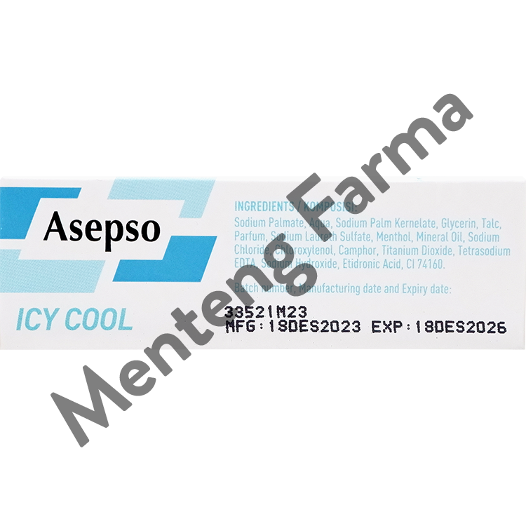 Asepso Icy Cool 80 Gram - Sabun Batang Antiseptik