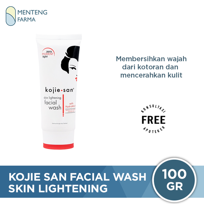 Kojie San Skin Lightening Facial Wash with Hydromoist 100 gr - Sabun Pencerah Wajah