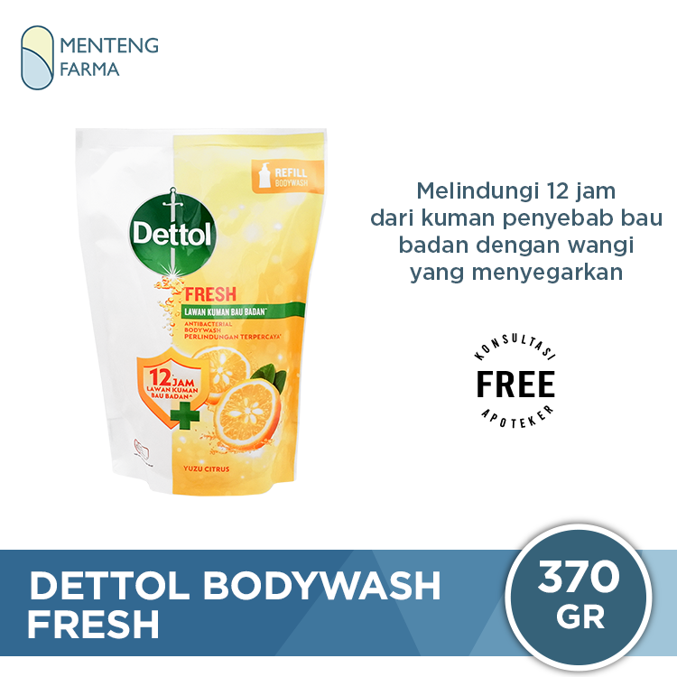 Sabun Mandi Cair Dettol ProFresh - 370 Gram