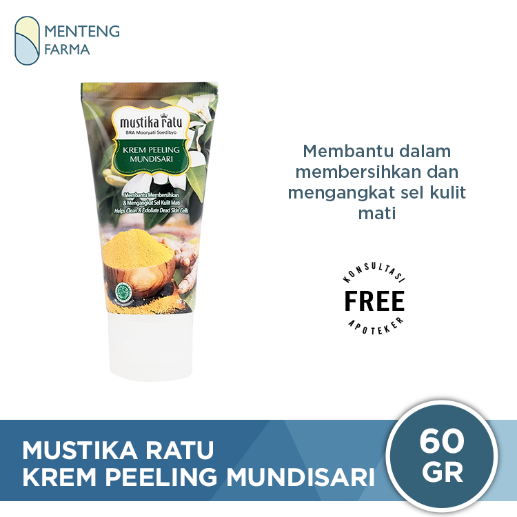 Mustika Ratu Krem Peeling Mundisari 60 Gr - Mengangkat Sel Kulit Mati