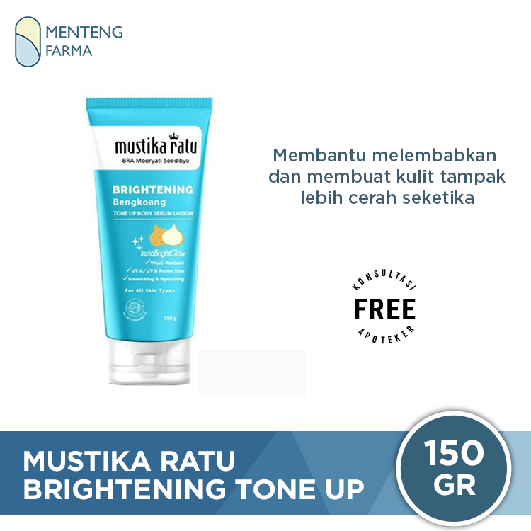 Mustika Ratu Brightening Bengkoang Tone Up Body Serum 150 gr - Mencerahkan Kulit Seketika