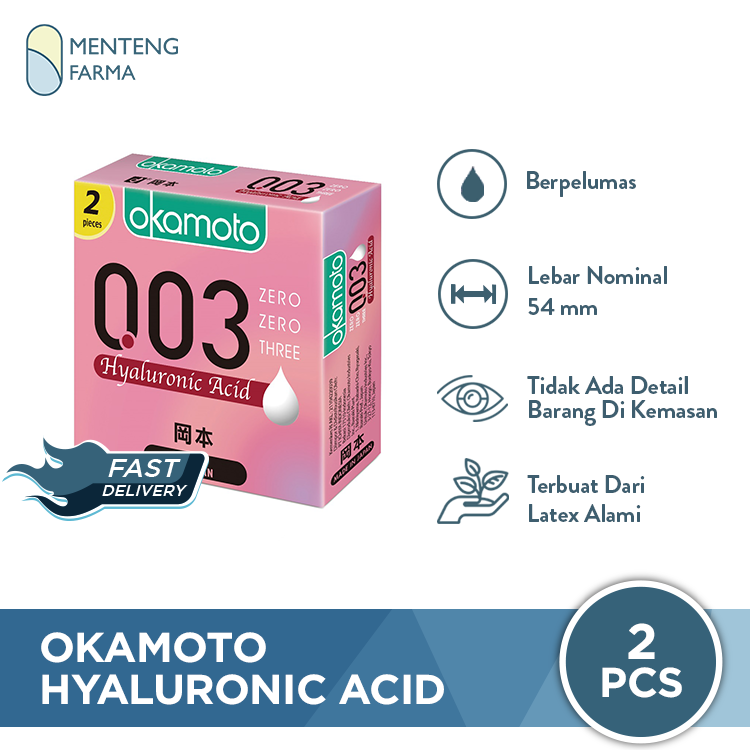 Kondom Okamoto 003 Hyaluronic Acid 2 Pcs