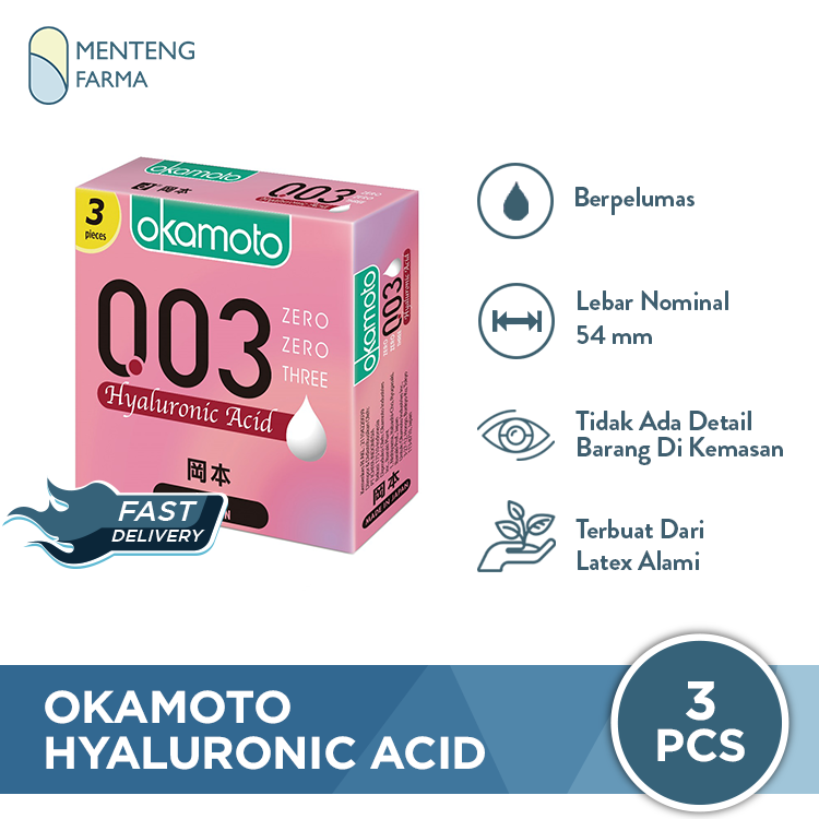 Kondom Okamoto 003 Hyaluronic Acid 3 Pcs