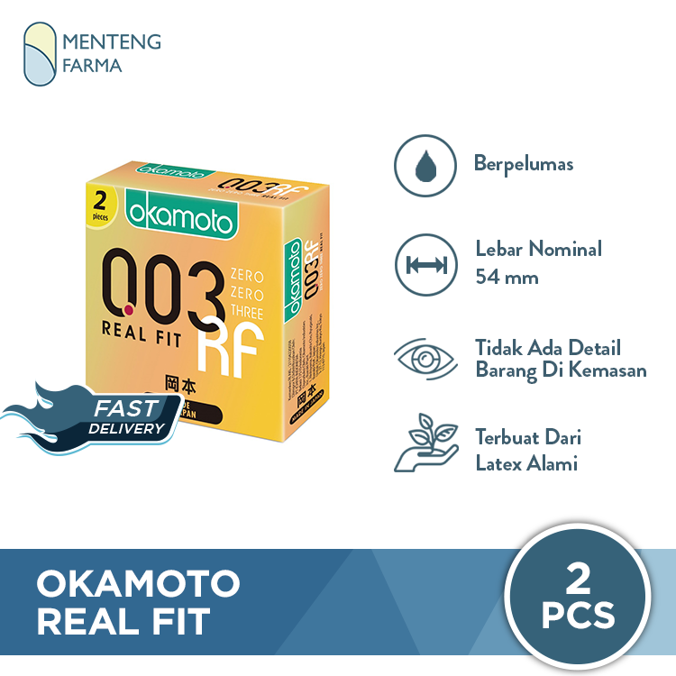 Kondom Okamoto 003 Real Fit 2 Pcs