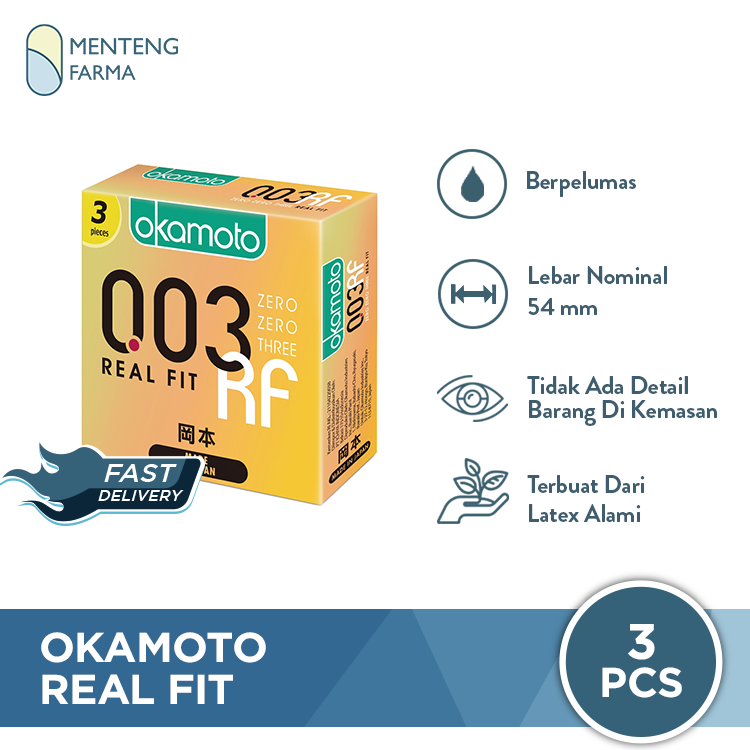 Kondom Okamoto 003 Real Fit 3 Pcs