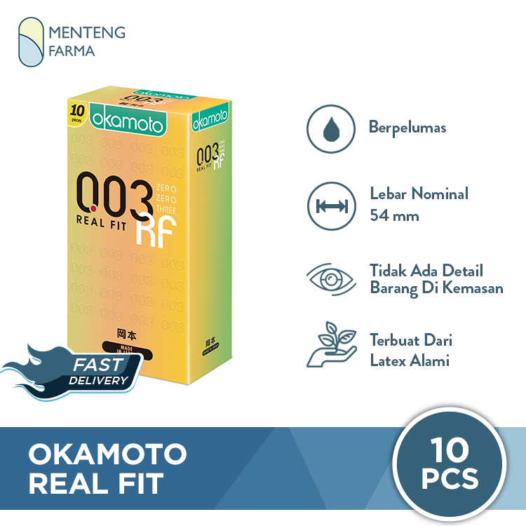 Kondom Okamoto 003 Real Fit 10 Pcs