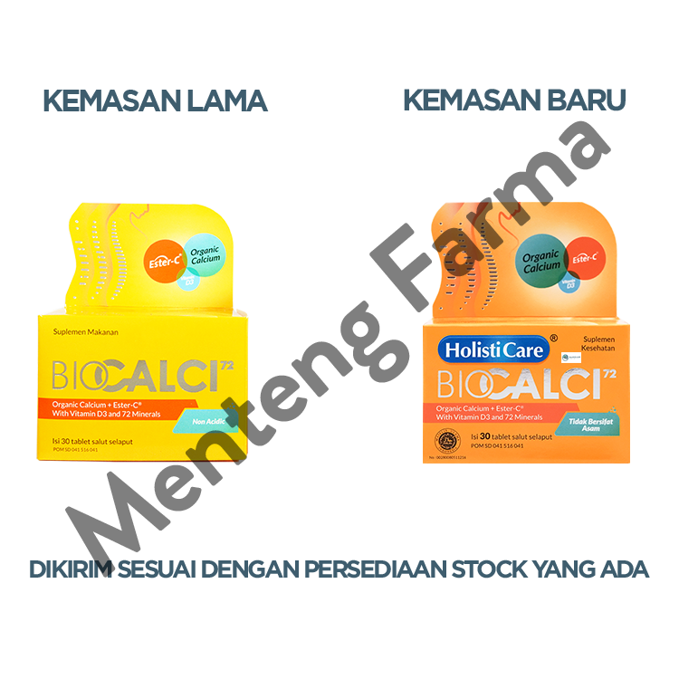 Holisticare Bio Calci-72 Isi 30 Tablet - Suplemen Kalsium dan Vitamin D3