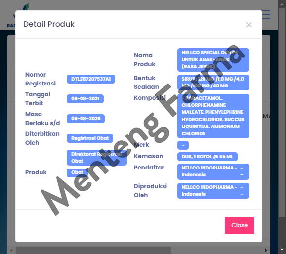 OBH Nellco Special PE Anak Jeruk 55 mL - Meringankan Gejala Flu Anak