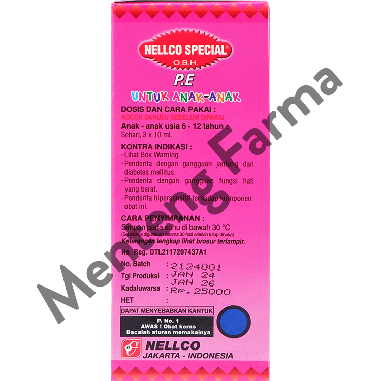 OBH Nellco Special PE Anak Strawberry 55 mL - Meringankan Gejala Flu Anak