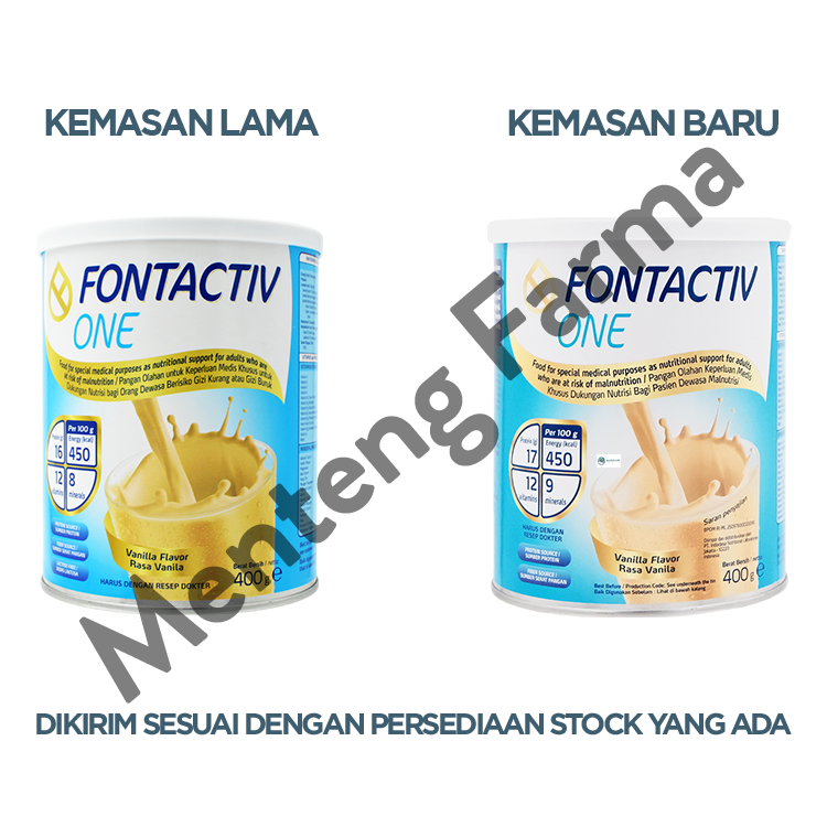 FontActiv One Rasa Vanila 400 Gr - Susu Penambah Nutrisi Dewasa