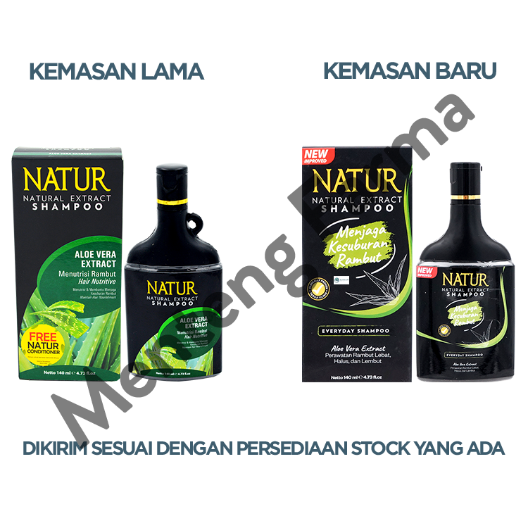 Natur Shampoo Aloe Vera Extract 140 ML - Perawatan Kesuburan Rambut