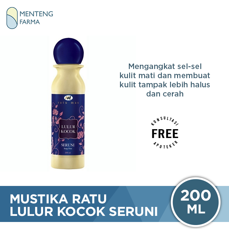 Mustika Ratu Mas Lulur Kocok Seruni 200 mL - Mengangkat Sel Kulit Mati