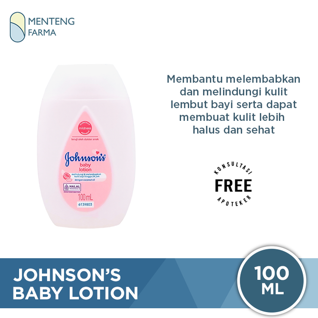 Johnson's Baby Lotion 100 mL - Melembabkan dan Melindungi Kulit Bayi