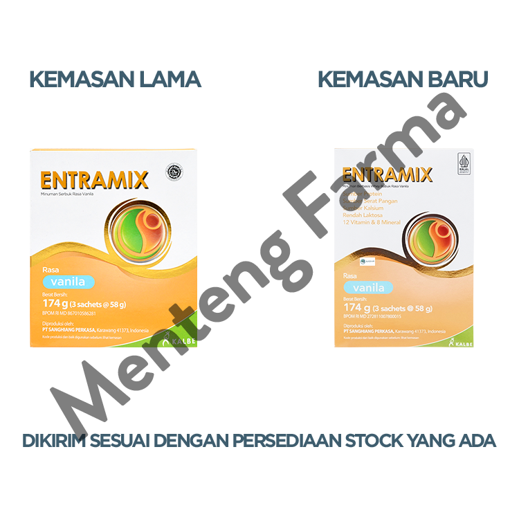 Entramix Vanila 174 Gram - Susu Penambah Nutrisi Lansia dan Malnutrisi