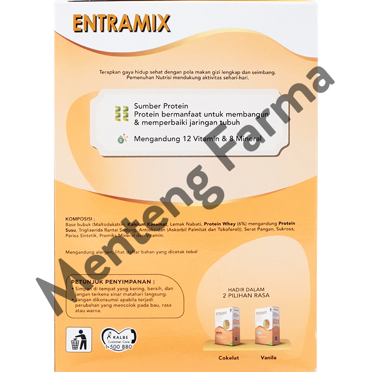 Entramix Vanila 174 Gram - Susu Penambah Nutrisi Lansia dan Malnutrisi