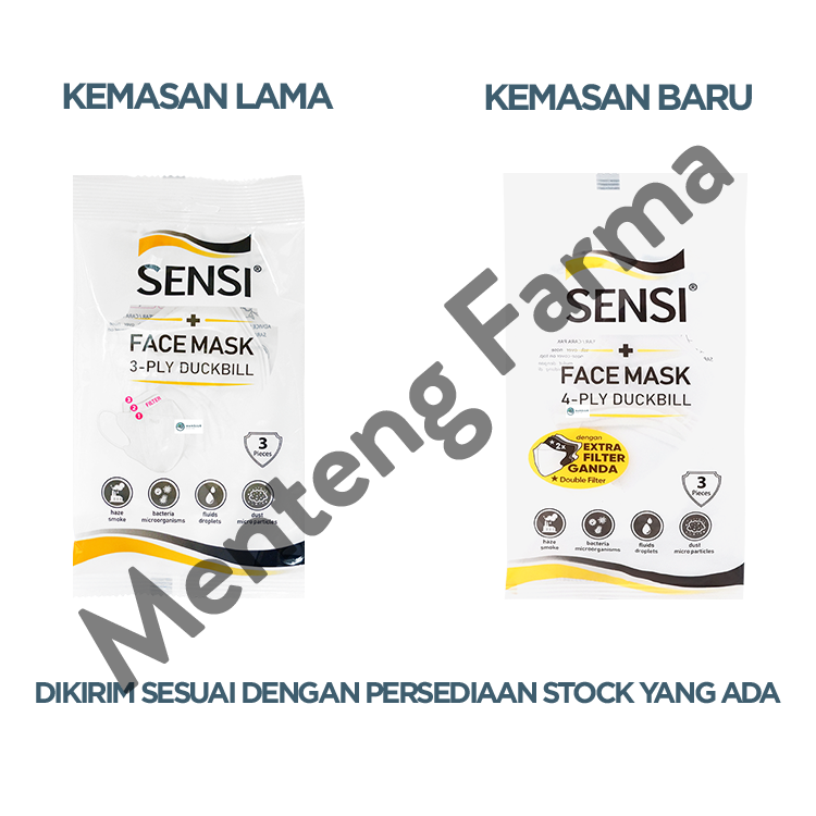 Sensi Mask Duckbill Face Mask Isi 3 Masker