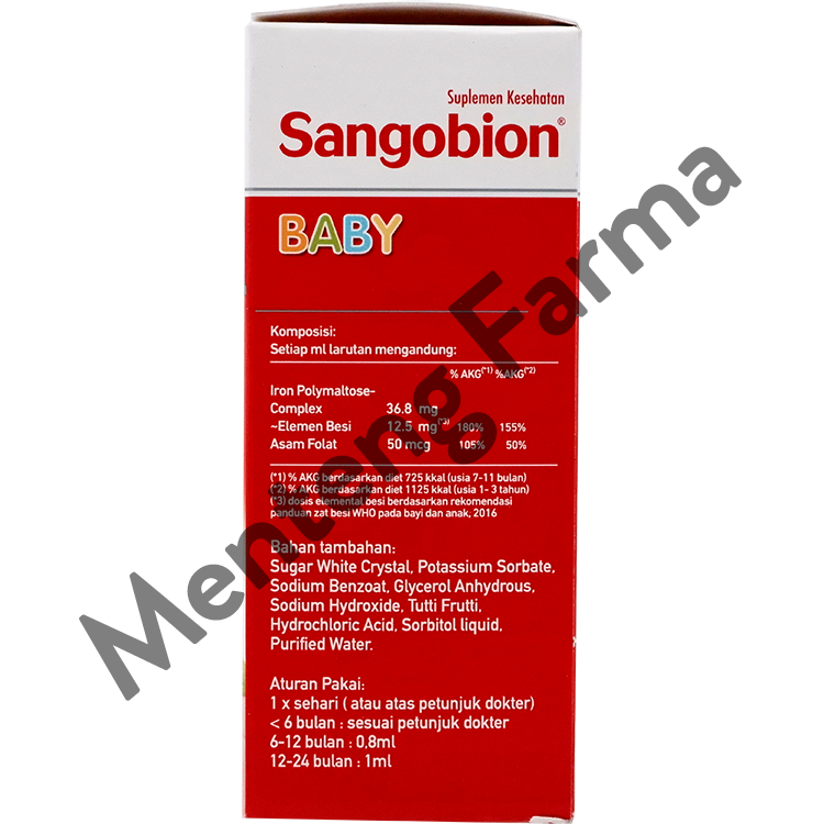 Sangobion Baby Drop 30 mL - Suplemen Zat Besi dan Asam Folat Bayi