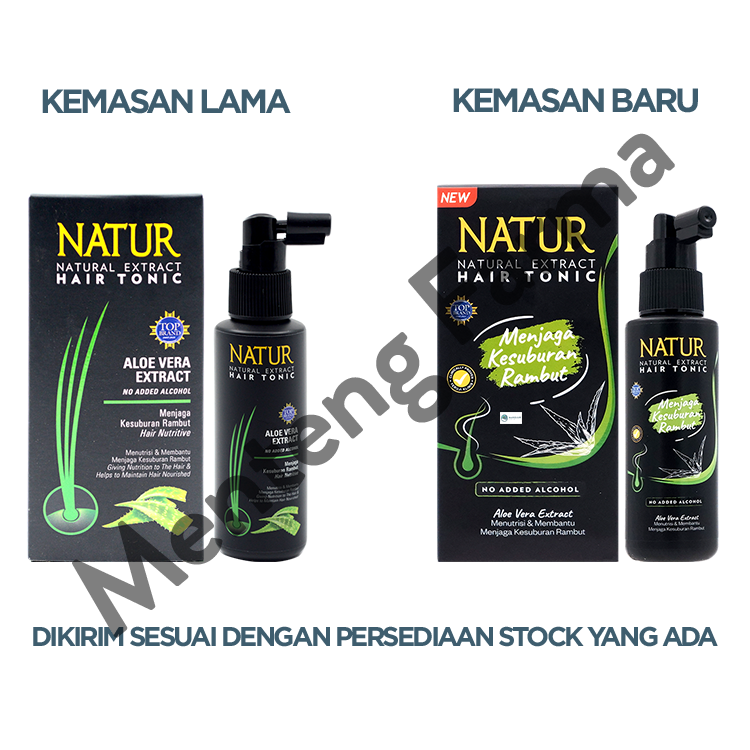 Natur Hair Tonic Aloe Vera Extract 90 ML - Vitamin Kesuburan Rambut