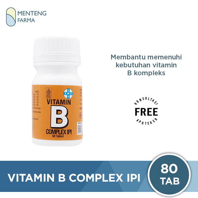 IPI Vitamin B Complex 80 Tablet - Memelihara Kesehatan Tubuh