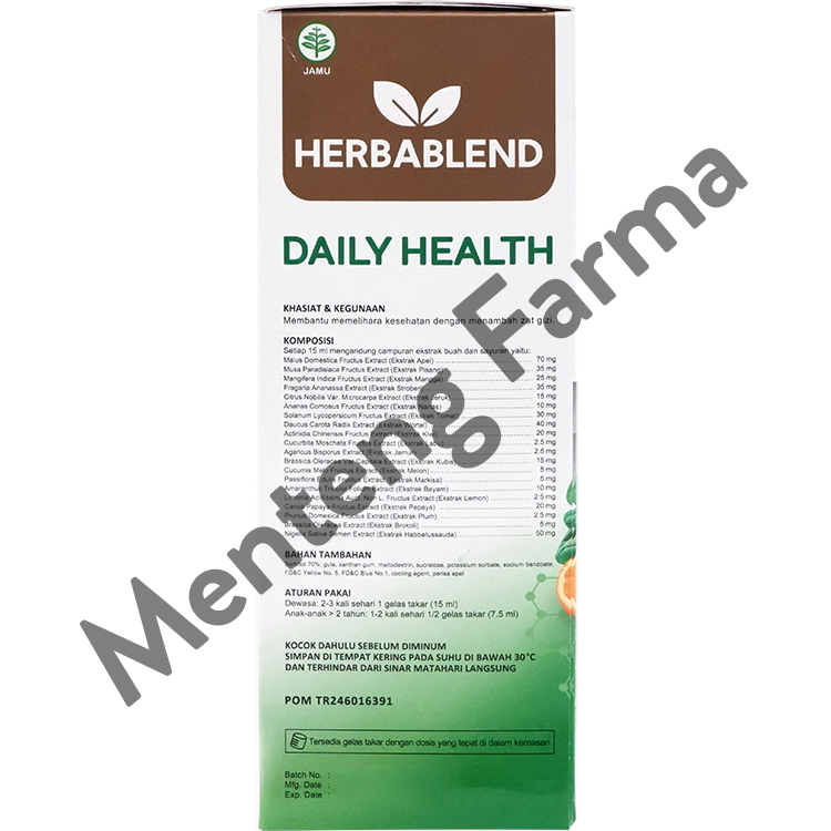 Herbablend Daily Health 250 mL - Memelihara Kesehatan Tubuh