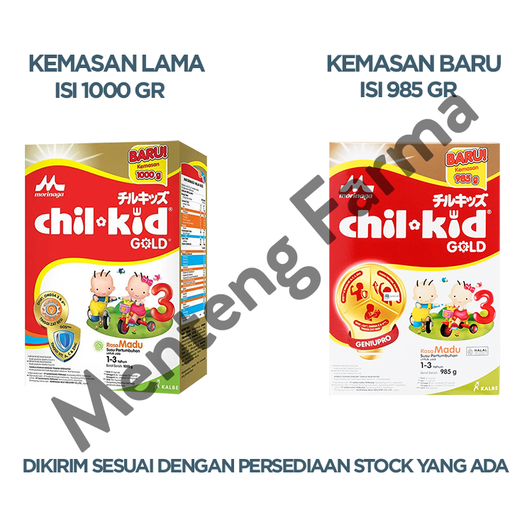 Morinaga Chil Kid Gold Madu 985 Gr - Susu Pertumbuhan Anak 1-3 Tahun