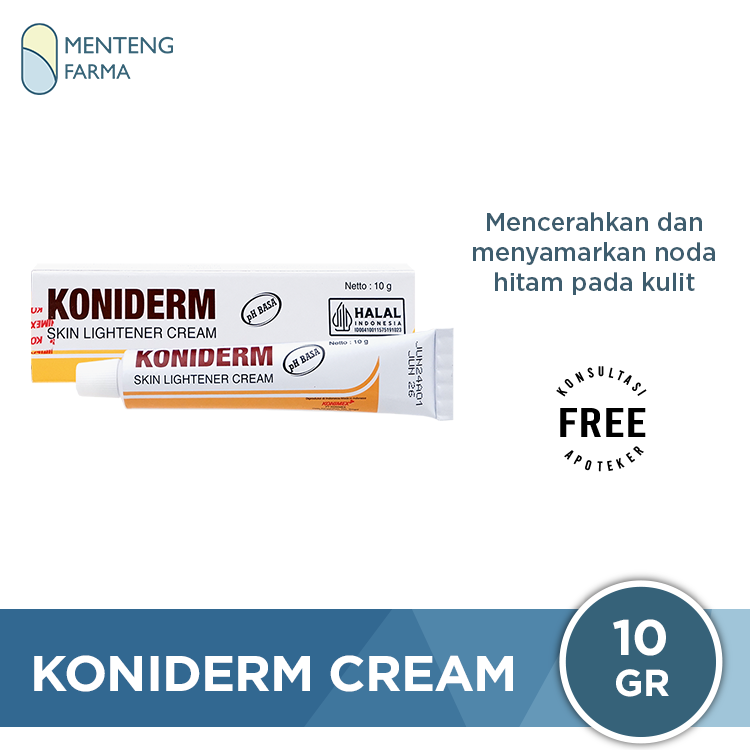 Koniderm Cream 10 Gr - Menyamarkan Noda Hitam