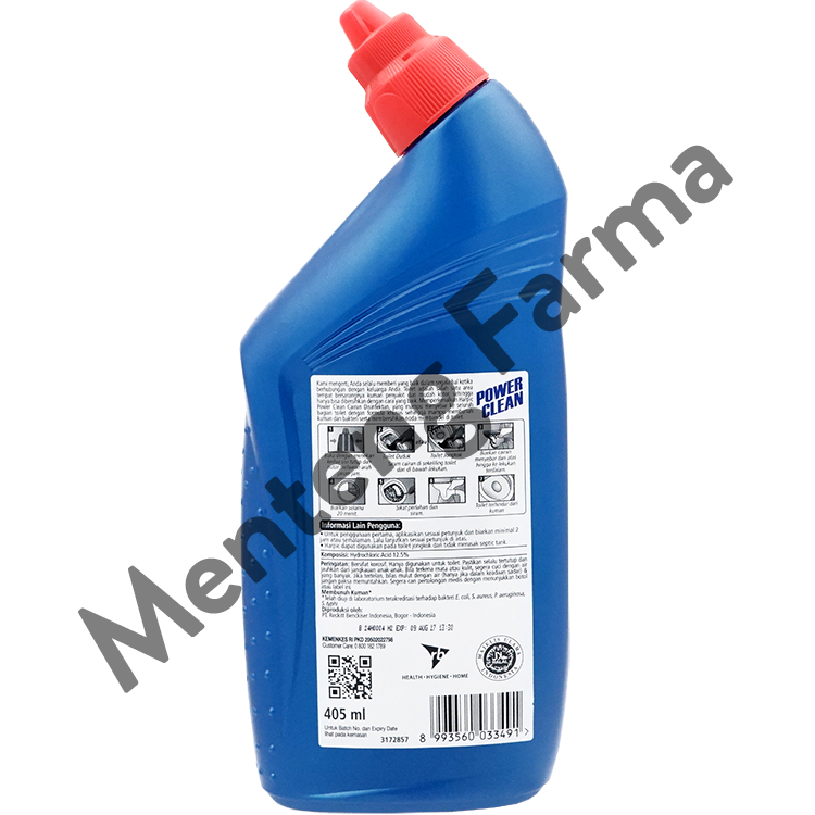 Harpic Power Clean Disinfektan Original 405 ML - Pembersih dan Penghancur Kerak Kloset