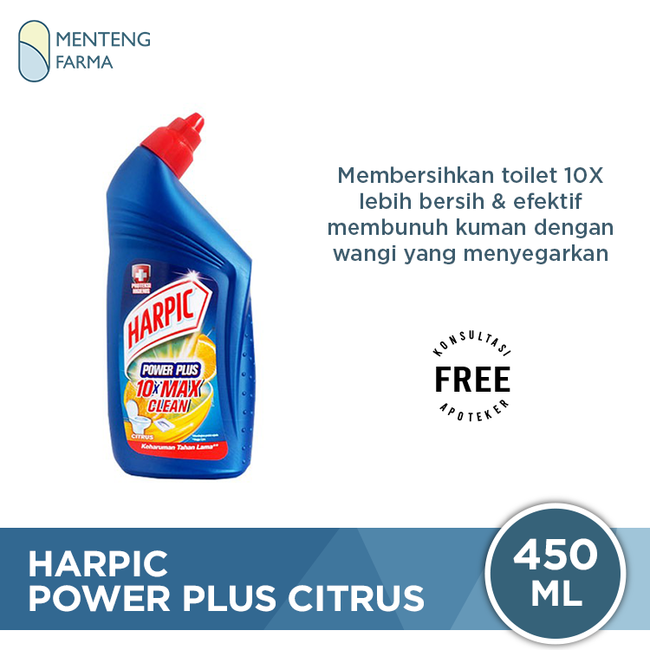 Harpic Power Plus Citrus 450 ML - Cairan Pembersih Toilet