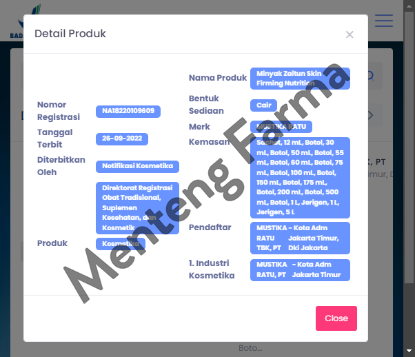 Mustika Ratu Minyak Zaitun & Aromatic Essential Oil Skin Firming Nutrition 55 mL - Merelaksasikan Tubuh