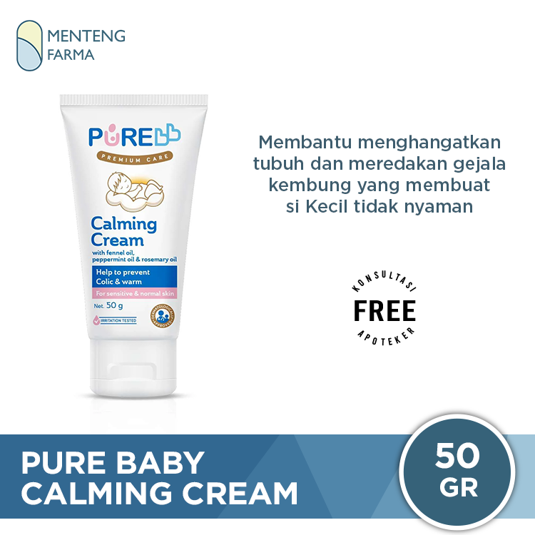 Pure Baby Calming Cream 50 Gr - Meredakan Kembung pada Bayi