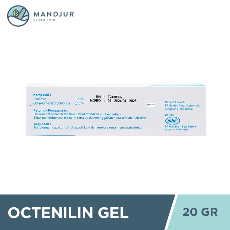 Octenilin Gel 20 Gr - Gel Antiseptik Untuk Luka