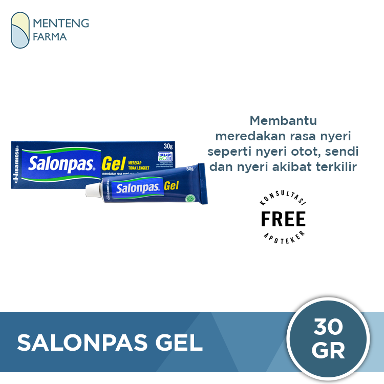Salonpas Gel 30 Gr - Gel Pereda Nyeri Otot dan Sendi