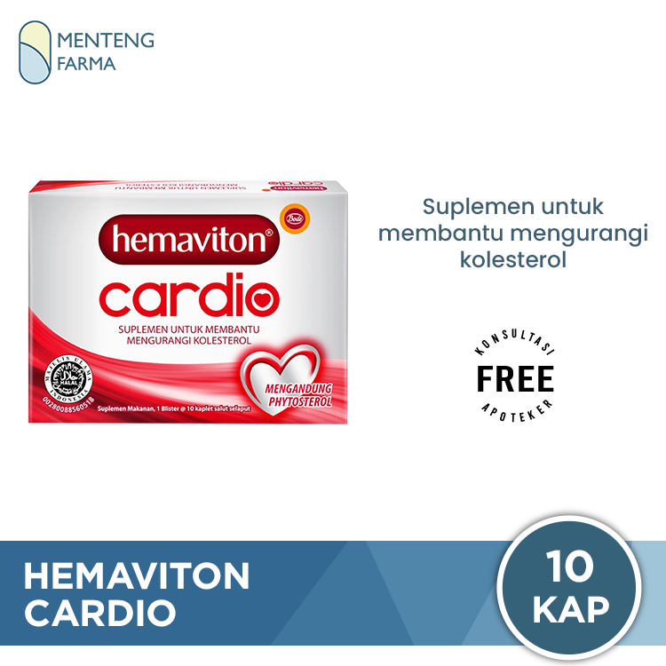 Hemaviton Cardio 10 Kaplet - Mengurangi Kolesterol