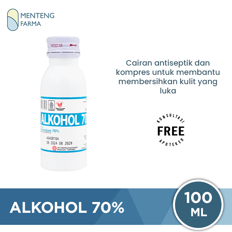 Alkohol 70% - Pembersih Luka akibat Infeksi Jamur / Bakteri