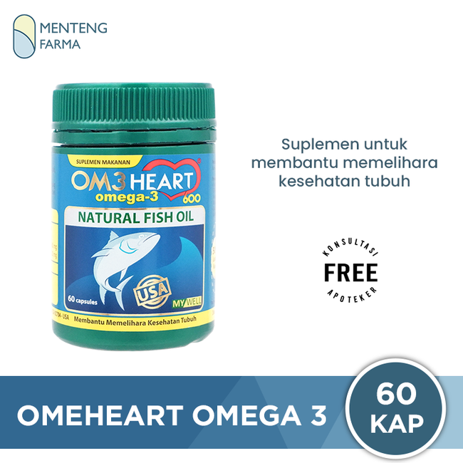 Omeheart Omega 3 Isi 60 Kapsul - Suplemen Kesehatan