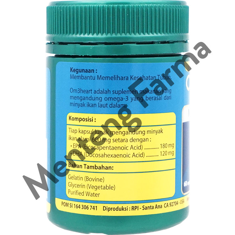 Omeheart Omega 3 Isi 60 Kapsul - Suplemen Kesehatan