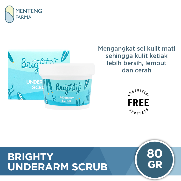 Brighty Underarm Scrub 80 Gr - Mencerahkan Area Lipatan