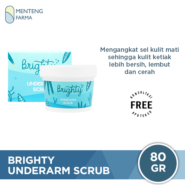 Brighty Underarm Scrub 80 Gr - Mencerahkan Area Lipatan