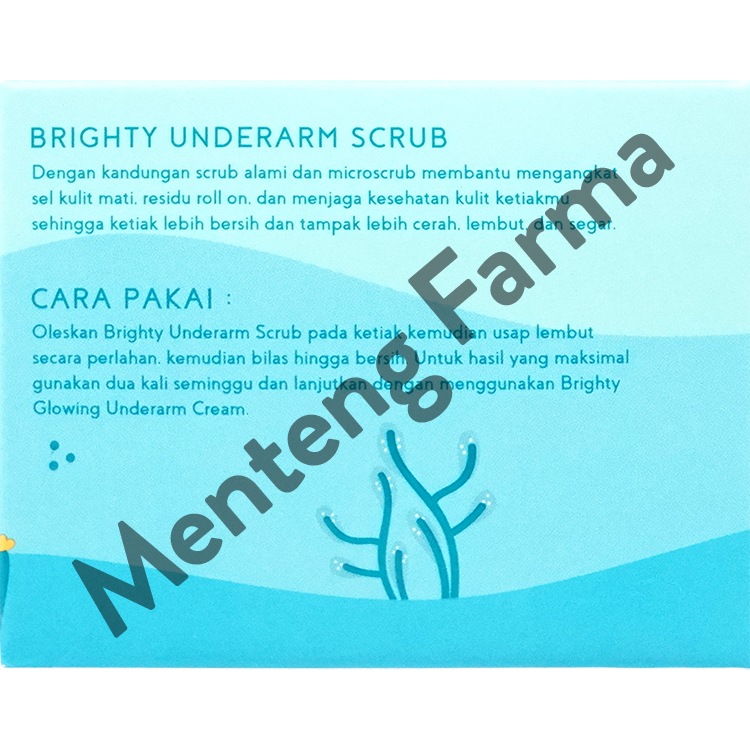 Brighty Underarm Scrub 80 Gr - Mencerahkan Area Lipatan