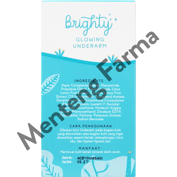 Brighty Glowing Underarm 30 mL - Mencerahkan Area Lipatan