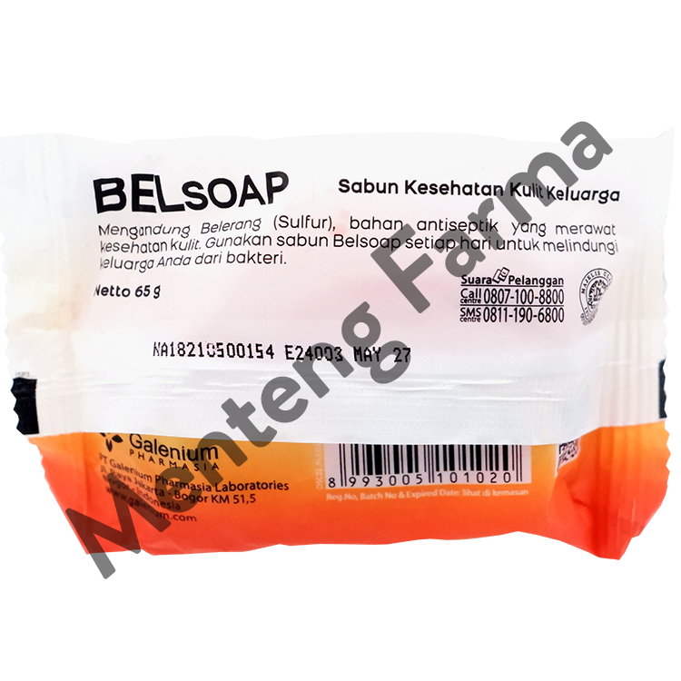 Belsoap Sabun Antiseptik Belerang Soft Floral 65 Gr - Sabun Antiseptik