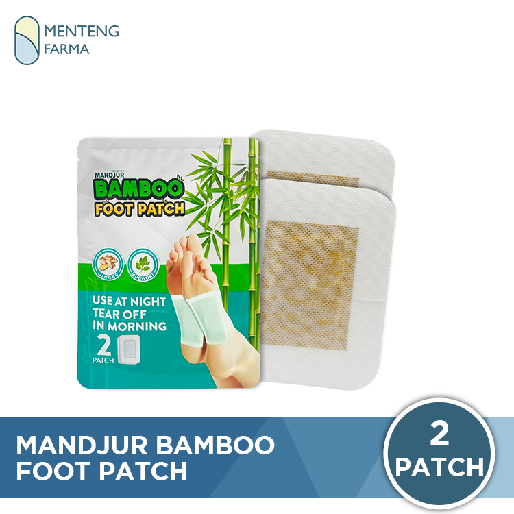 Mandjur Bamboo Foot Patch - Koyo Detox Kaki Bamboo Isi 2 Pcs