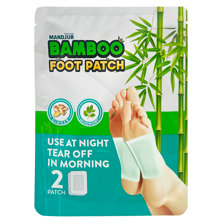 Mandjur Bamboo Foot Patch - Koyo Detox Kaki Bamboo Isi 2 Pcs