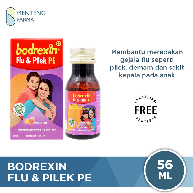 Bodrexin Flu & Pilek PE Sirup - Pereda Flu dan Pilek Pada Anak